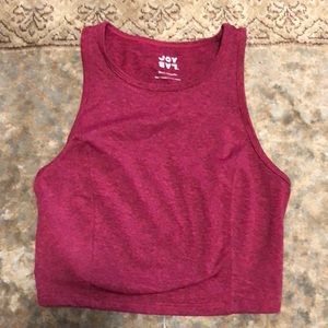 Red Workout Crop Top